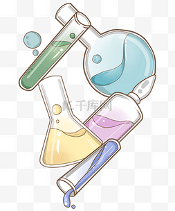 化学仪器玻璃图片_化学仪器瓶子插画