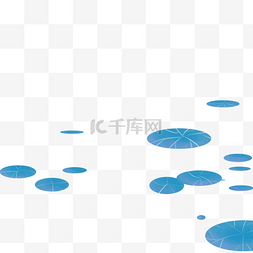 水中荷叶图片_卡通荷叶免扣图