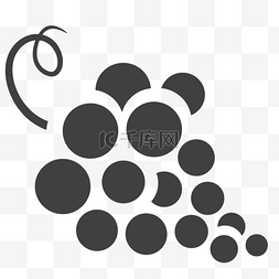 黑色的果子图片_水果葡萄食物