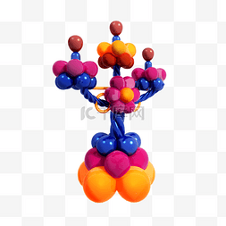 质感造型气球png图