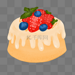 草莓蛋糕甜品插图