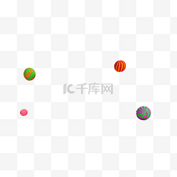 球球绿色立体图片_C4d立体球免抠图