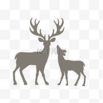 两只小鹿