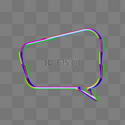 故障风边框图片_故障风抖音对话框7