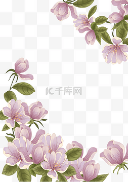 花朵花边边框