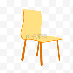 一把黄色椅子插图