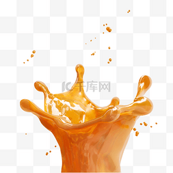 3d立体橙汁皇冠