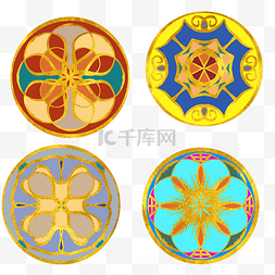 中国风民族花纹装饰