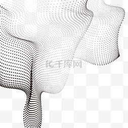 波动点图片_现代风格波动抽象点科技