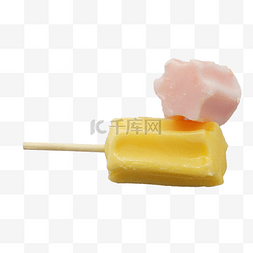 粉黄图片_粉黄色冰镇冰淇淋
