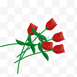 情人节手绘玫瑰