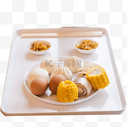 鸡蛋黄色图片_一盘营养丰富的早餐