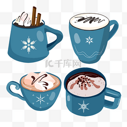 热腾腾的奶茶图片_christmas hot chocolate巧克力圣诞热饮