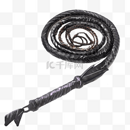 黑色鞭绳马鞭鞭子