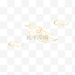 中国云金色图片_中式古典纹饰云纹