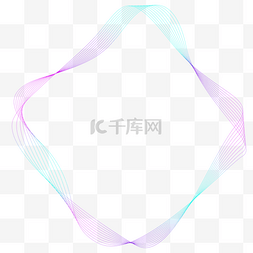 网格科技线图片_不规则图形网状线条彩色