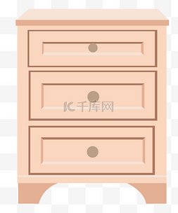 粉色柜子图片_浅粉色床头柜