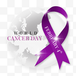 the world cancer day地球丝带