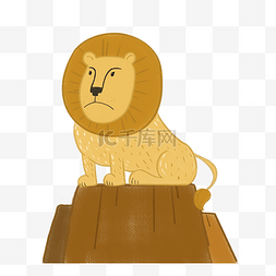 棕色动物狮子