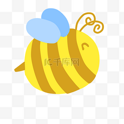 黄色胖嘟嘟小蜜蜂