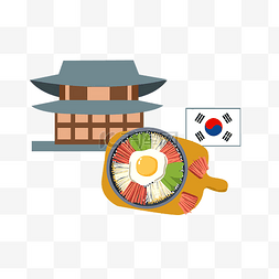 韩式手绘边框图片_韩式美食特色小吃