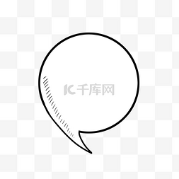 云彩样式对话气泡图片_圆形漫画用对话气泡