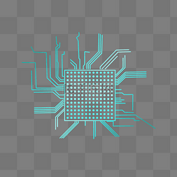 地裂芯片图片_芯片手绘渐变
