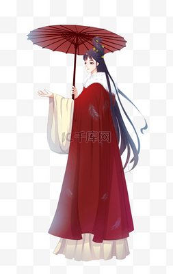 少女古装图片_古风女孩