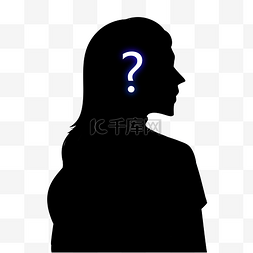 嘉宾帅哥黑色人物剪影神秘职业装短发女生剪影头像神秘人白色的面具