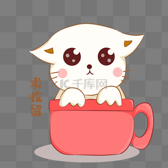 小猫求收留表情包