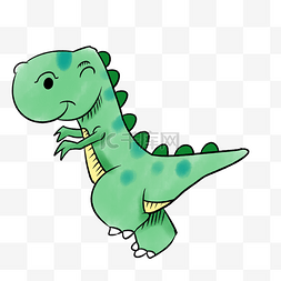 恐龙玩具卡通图片_六一儿童节恐龙绿色