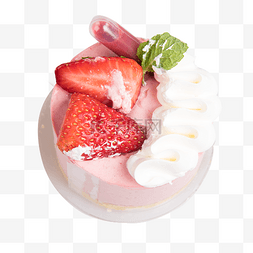 俯蛋糕图片_粉红蛋糕俯拍