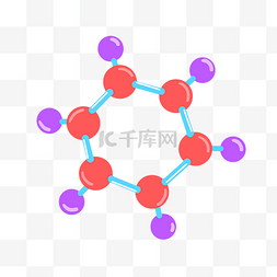 分子原子图片_红紫色分子实验插图