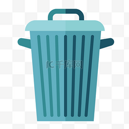 扁平化设计手机图片_彩色环保垃圾桶图标矢量ui素材