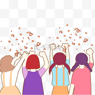 狂欢气氛图片素材_加油综艺气氛组观众