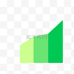 数据分图片_绿色矩形数据分析图标