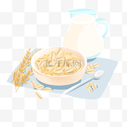 燕麦和牛奶图片_牛奶和燕麦组合