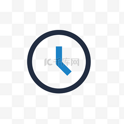 时尚icon图片_卡通灰色的钟表图标