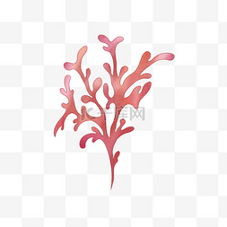 小清新海底粉色珊瑚