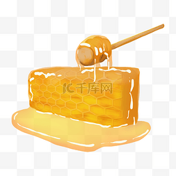 两碗蜂蜜图片_黄色美味蜂蜜