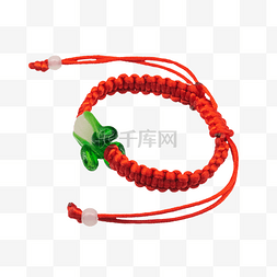 编织绳图片_红色编织绳首饰