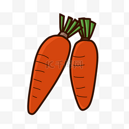胡萝卜小兔子可爱美味蔬菜饭菜