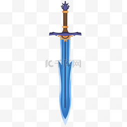 游戏剑图片_蓝色游戏宝剑