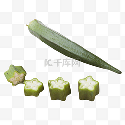 绿色蔬菜秋葵图片_营养健康的食物秋葵