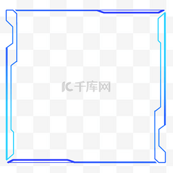 蓝紫色渐变框图片_科技风蓝紫色边框