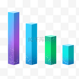 彩色数据柱图片_商务柱状图