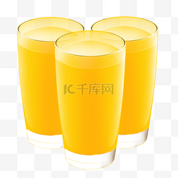 橙汁海报免费图片_果汁橙汁长杯金黄色竖杯多杯