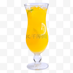 橙色橙汁沙冰