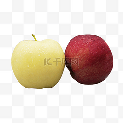 黄苹果和红苹果