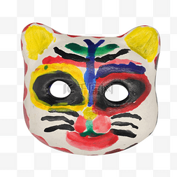 彩色老虎面具